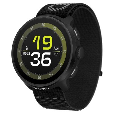 Часы SUUNTO RUN All Black с текстильным ремешком